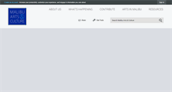 Desktop Screenshot of malibuartsandculture.org