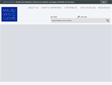 Tablet Screenshot of malibuartsandculture.org
